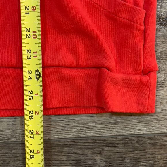 Vintage 90s AX Armani Exchange LoGo Sleeveless Red Sweatshirt Hoodie Vest - XL - Picture 7 of 7